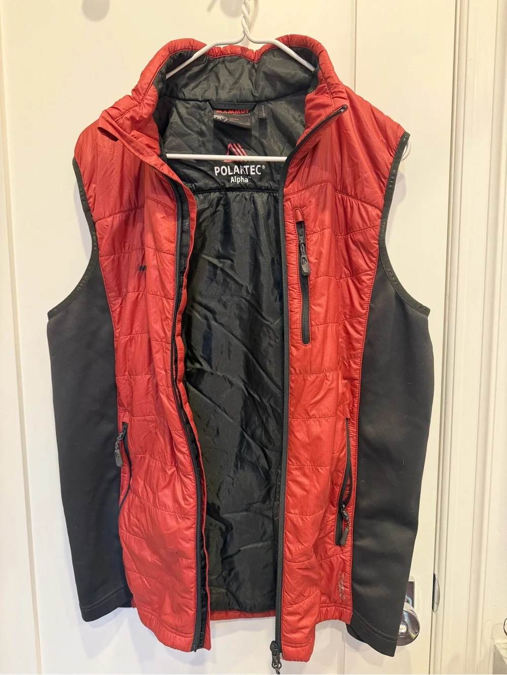 Mammut Red and Black Polartec Alpha Men's Insulated Vest